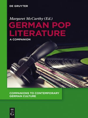 cover image of German Pop Literature